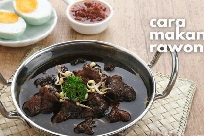 cara makan rawon