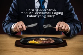 cara makan steak