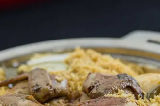Chicken kabsah masakan khas Saudi Arabia