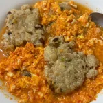 Tahu Aci Kuah Telur Pedas