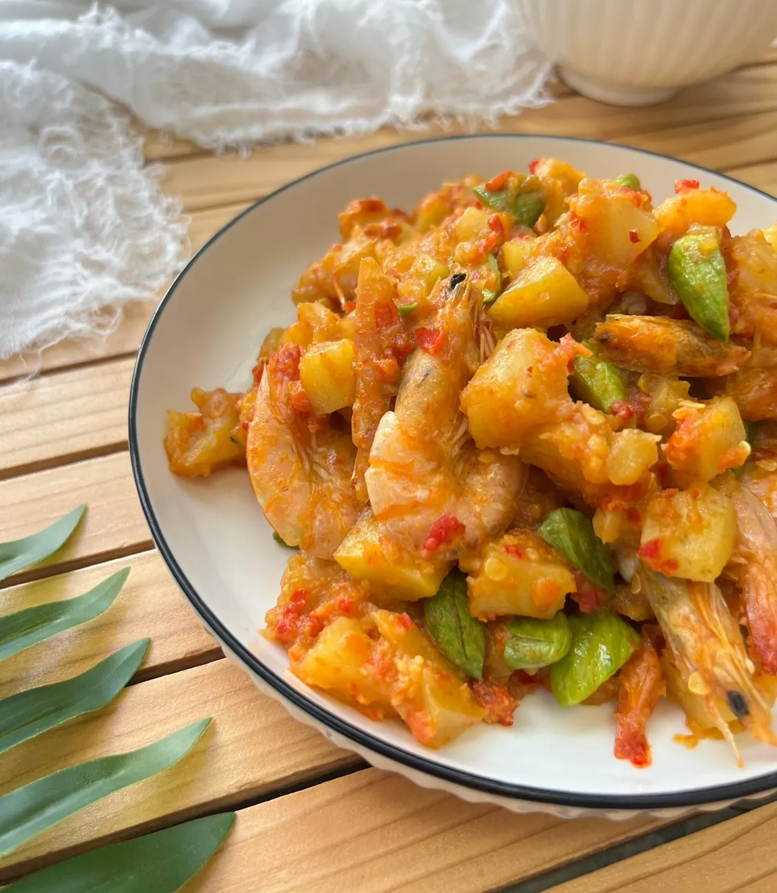 Sambel Balado Udang kentang pete (ala masakan padang)