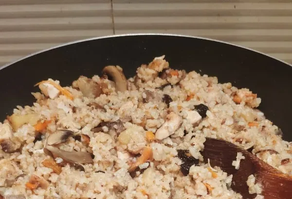 Mushroom Rice Plov