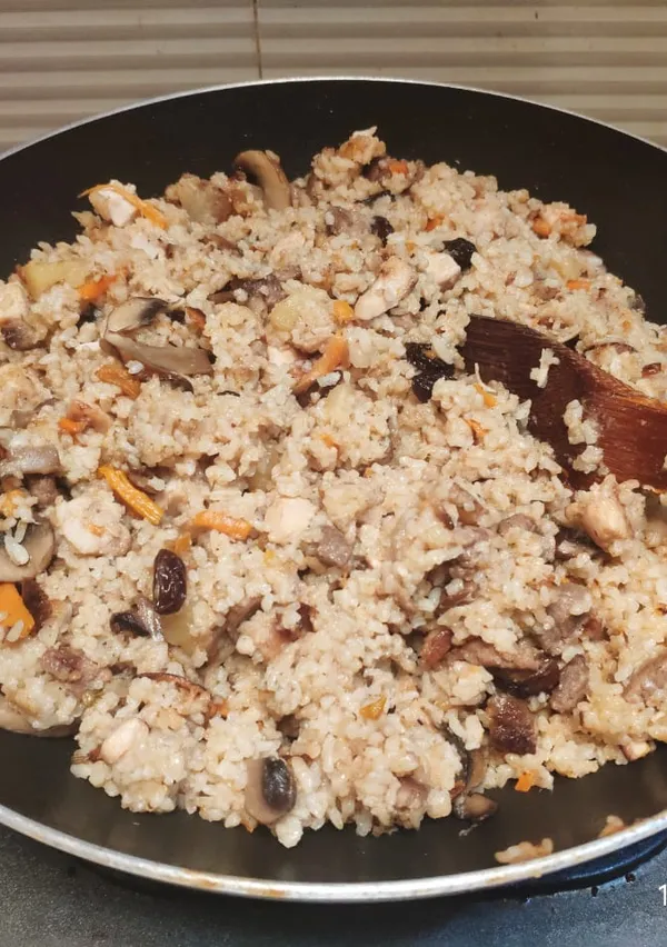 Mushroom Rice Plov